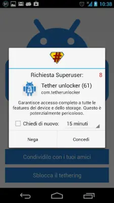 Tether unlocker android App screenshot 0